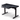 KOWO ergonomic smart black standing desk features a tempered glass tabletop with a distinctive marble effect, supported by a robust heavy metal standing desk frame to keep it sturdy without any wobbling.