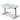 KOWO ergonomic smart white standing desk features a tempered glass tabletop with a distinctive marble effect, supported by a robust heavy metal standing desk frame to keep it sturdy without any wobbling.