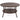 Round rattan garden coffee table with lower storage shelf