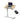 KOWO K30012 cordless small standing desk for laptop in maple colour, with tilt top and left or right installation 