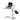 KOWO K30012 cordless small standing desk for laptop in white colour, with tilt top and left or right installation 