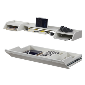 KOWO 1.2m standing desk accessories set in white colour, includes 1 desk and 1 large desk drawer.