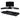 Kowo K314 corner standing desk accessories set in black colour, includes one desk monitor stand and one desk drawer