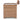Natural beige rattan side table with storage and tempered glass top
