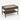 Brown rattan garden coffee table with tempered glass top and storage shelf