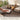 Round shape rattan tabletop with easy to clean and water-resistant surface