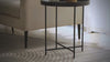 Product showcase video featuring Aviina black round side table details and settings